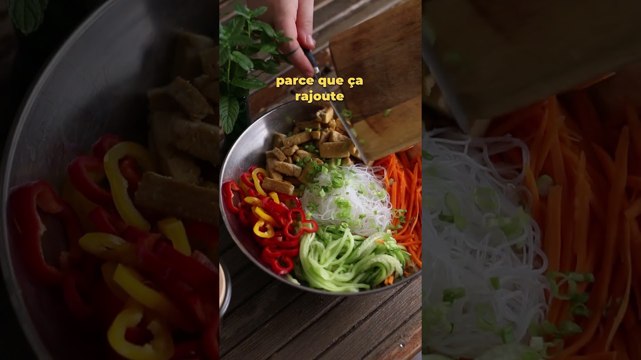 Salade façon spring rolls