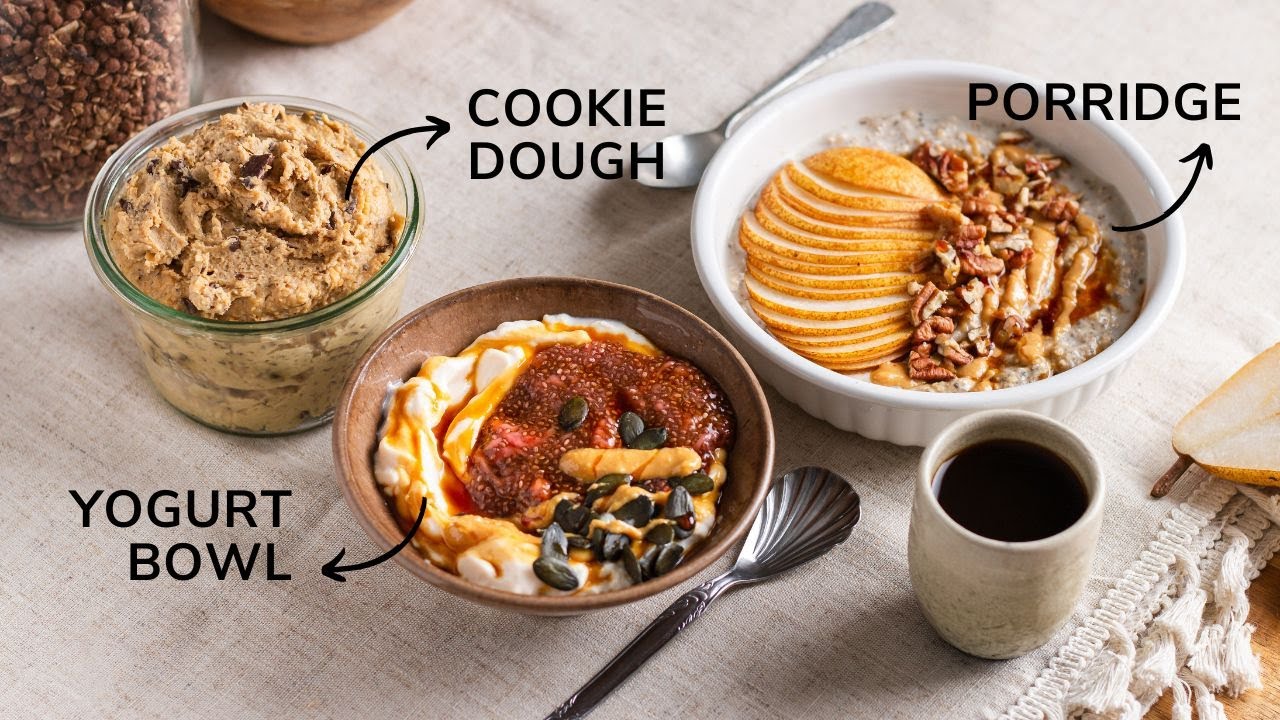 Petits déjeuners / snacks naturellement protéinés et riches en fibre (vegan)