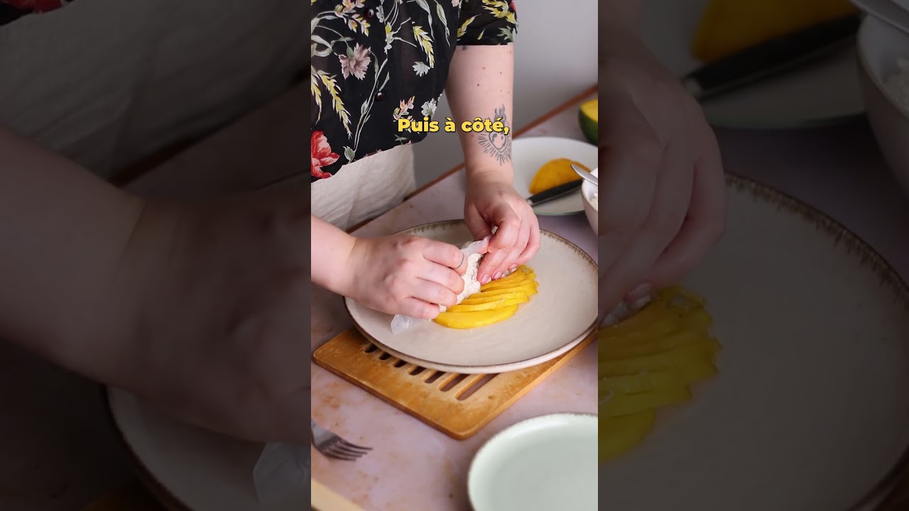 Rouleaux riz coco et MANGUE #antigaspi