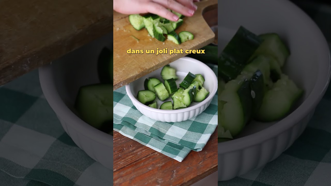 Salade de concombre umami au sésame #recette #recettefacile #vege #cuisine
