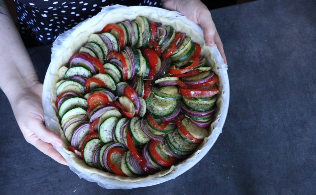 tarte aux légumes d'été