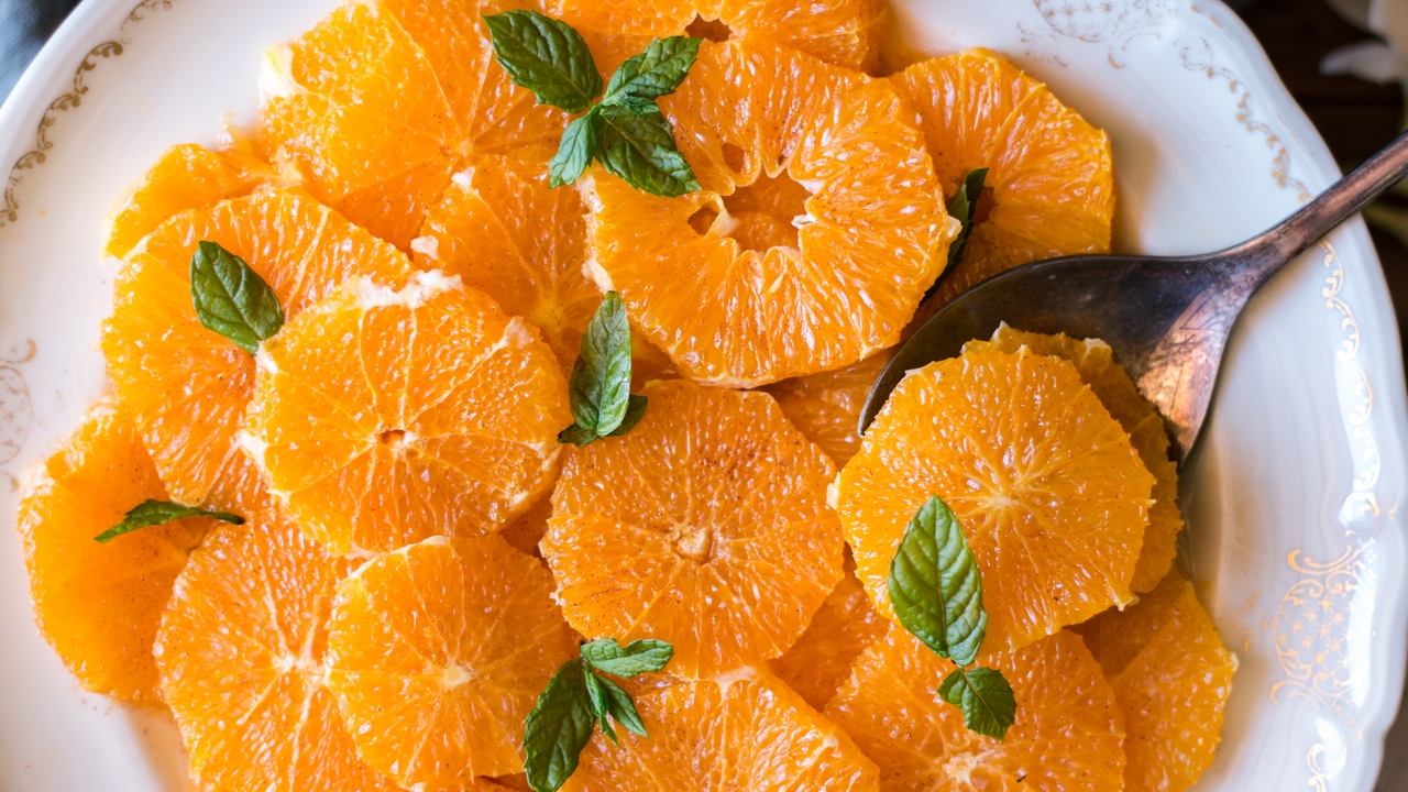 salade d'orange à la fleur d'oranger