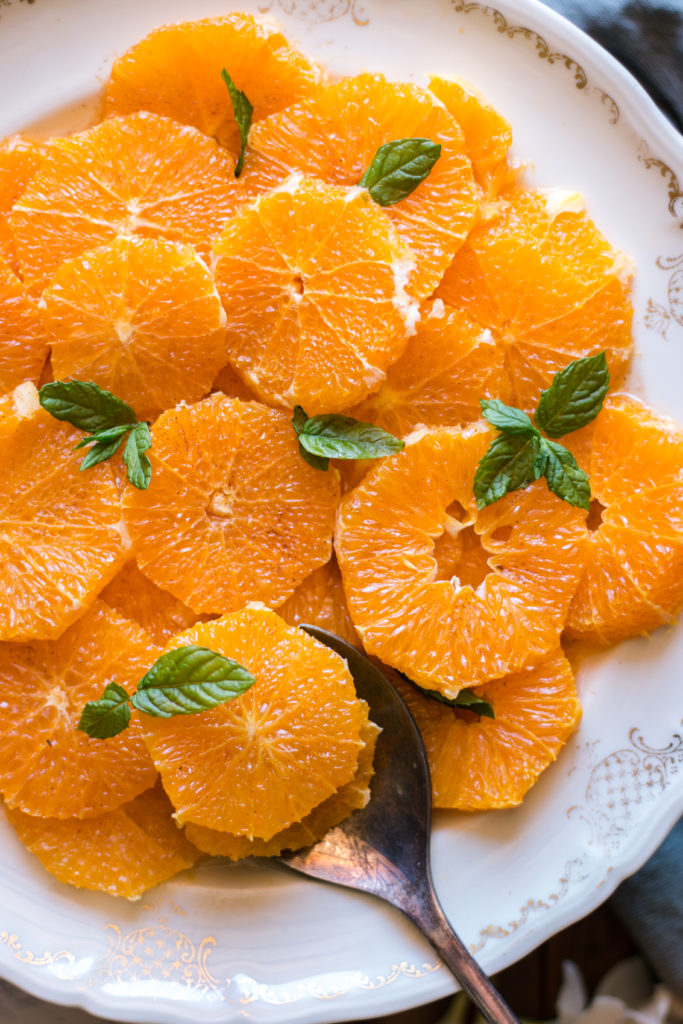 salade d'oranges à la fleur d'oranger