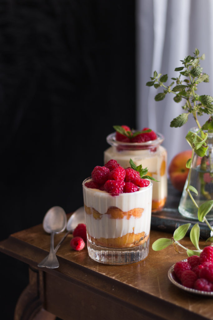 verrine pêche melba