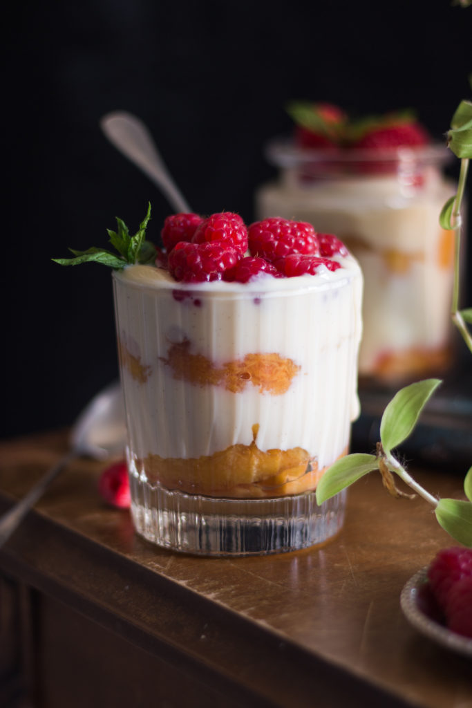 verrine pêche melba