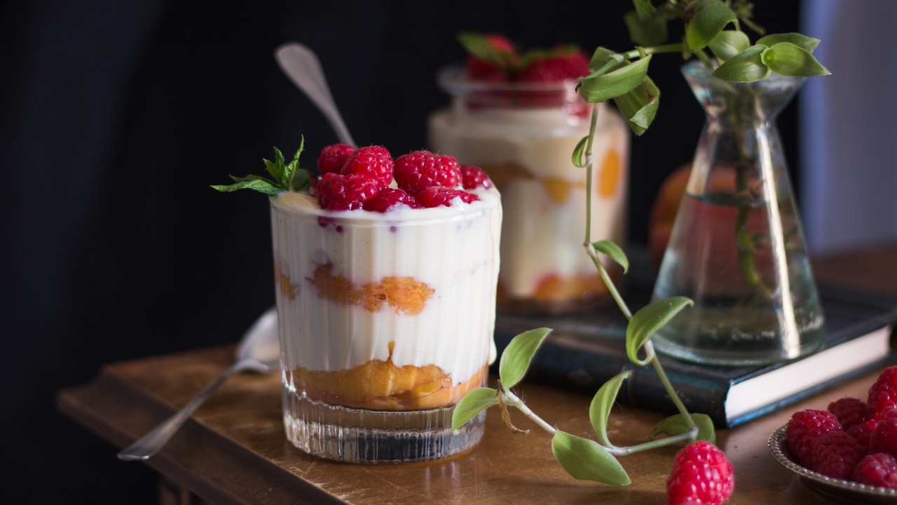 Verrine pêche melba
