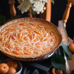 Tarte clafoutis abricots