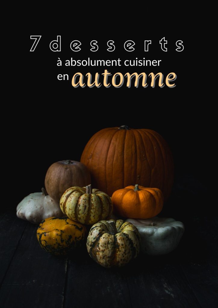 7 desserts vegan automne