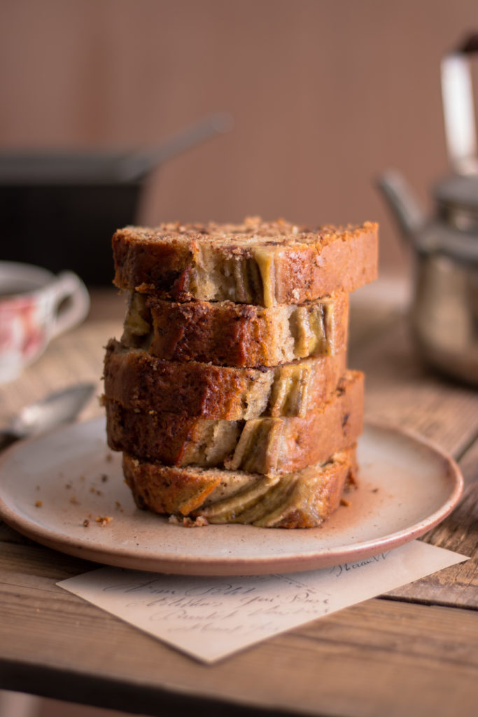 Banana bread vegan rhum choco