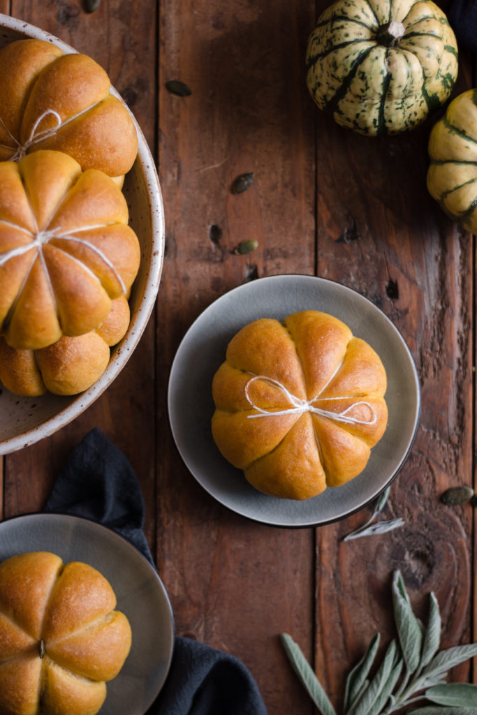 Brioches citrouille salées fourrées