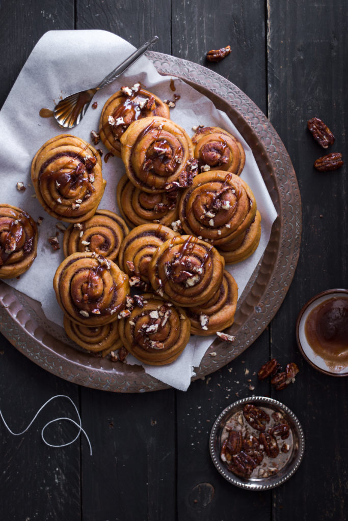 Cinnamon rolls à la citrouille