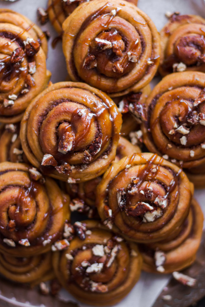 Cinnamon rolls à la citrouille