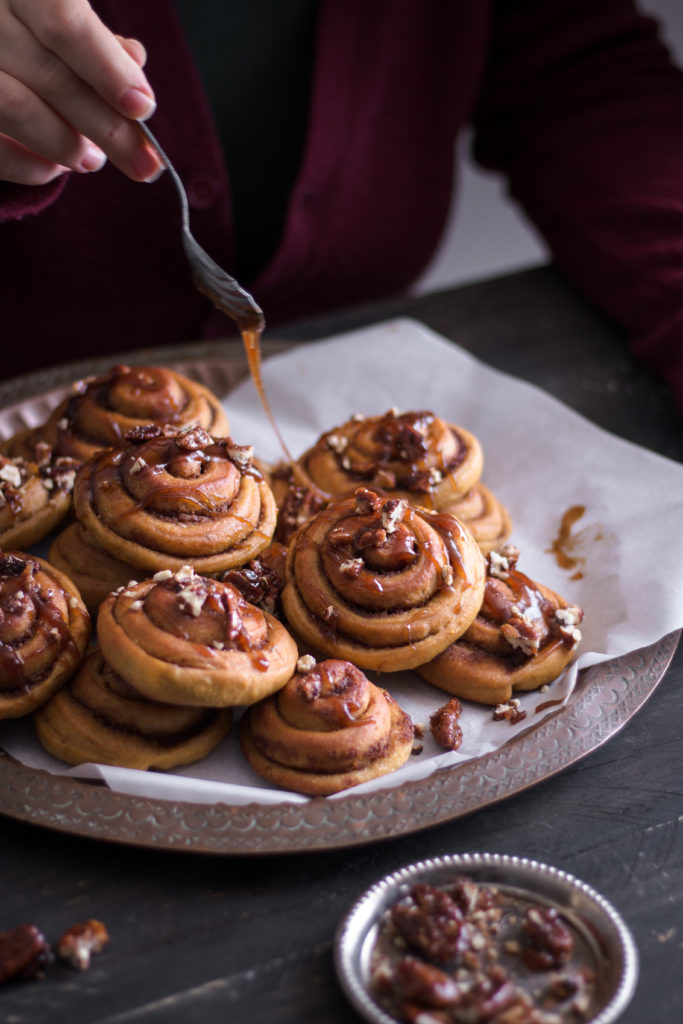 Cinnamon rolls à la citrouille