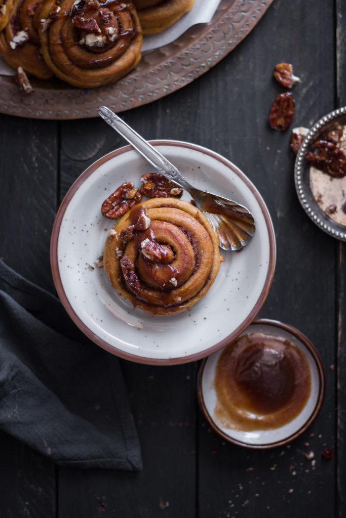 Cinnamon rolls à la citrouille