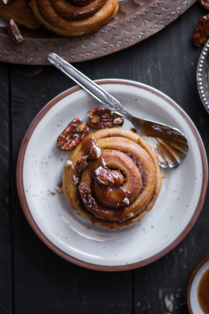 Cinnamon rolls à la citrouille
