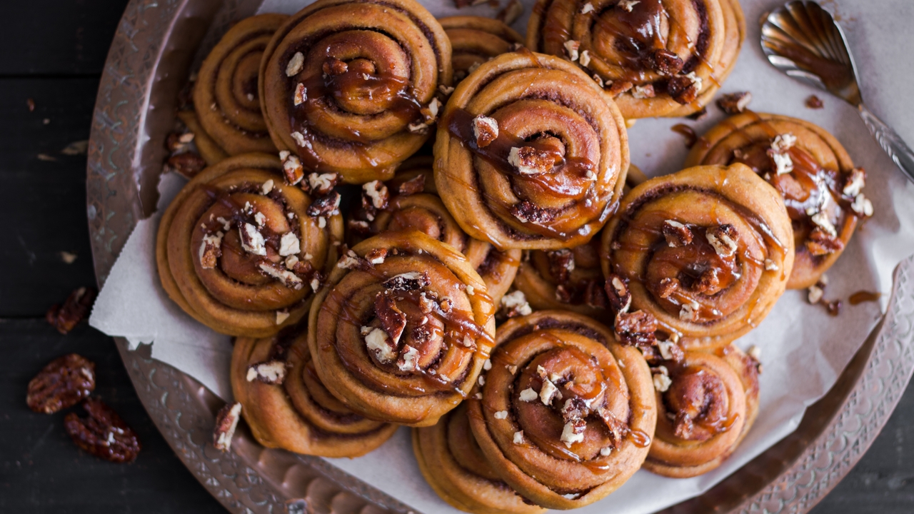 Cinnamon rolls à la citrouille