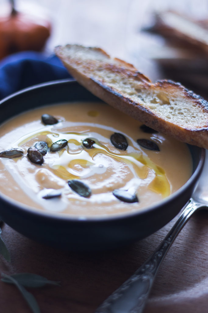 Velouté citrouille rôtie