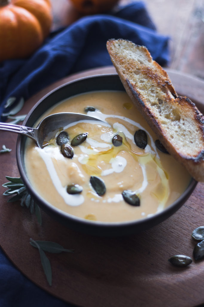Velouté citrouille rôtie