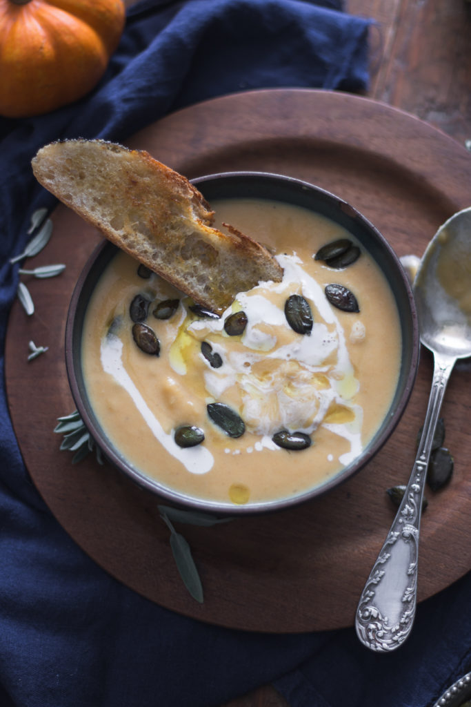 Velouté citrouille rôtie