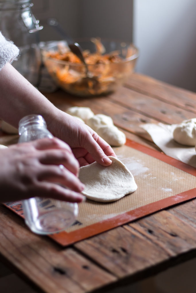 Baozi vegan à la poêle