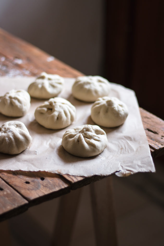 Baozi vegan à la poêle