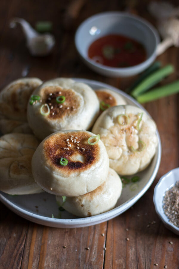 Baozi vegan à la poêle