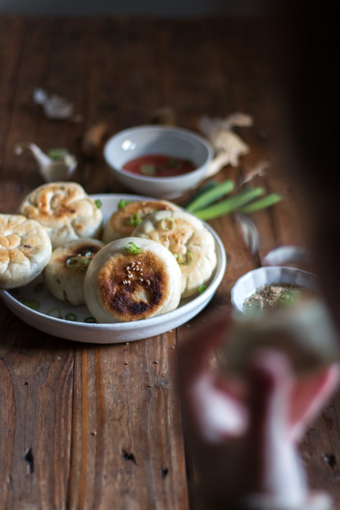 Baozi vegan à la poêle