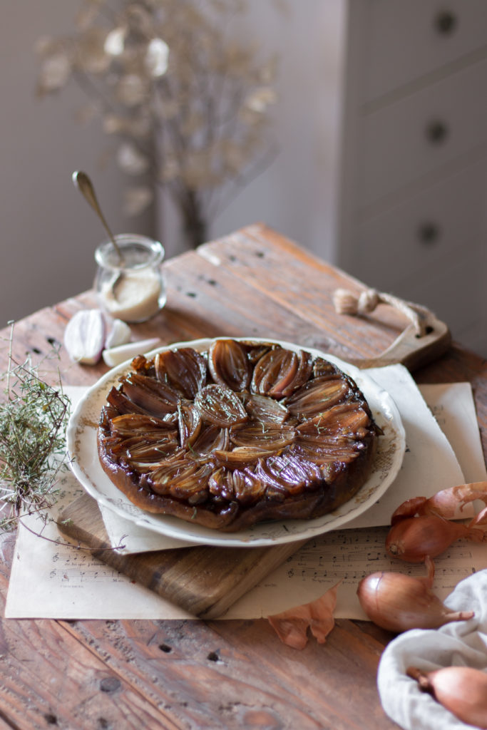 Tatin d'échalotes