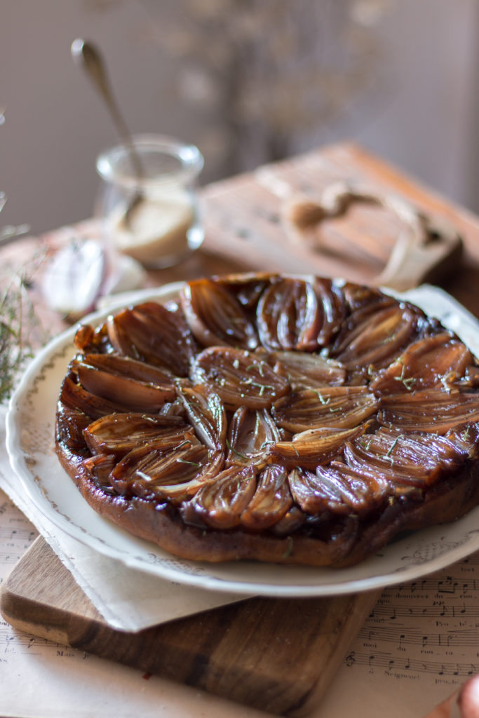 Tatin d'échalotes