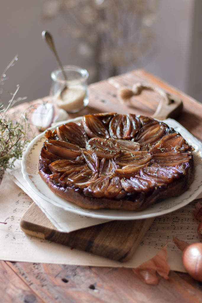 Tatin d'échalotes