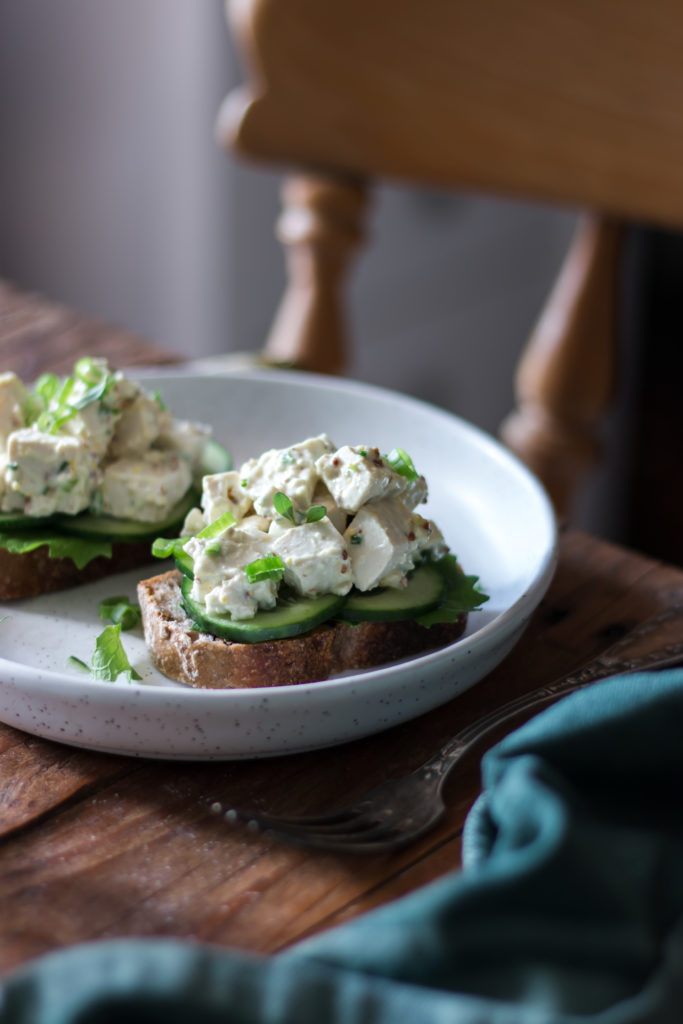 Salade oeufs mayo vegan