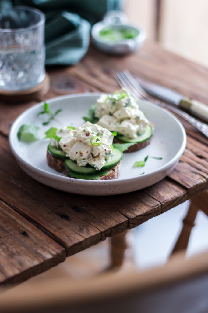 Salade oeufs mayo vegan