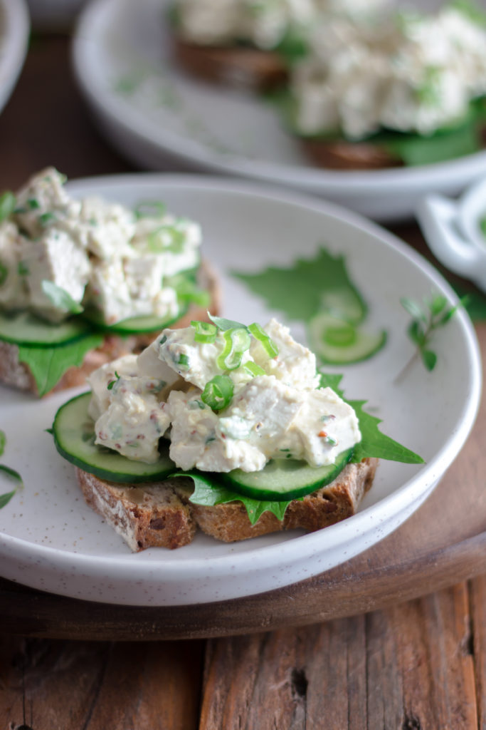 Salade oeufs mayo vegan