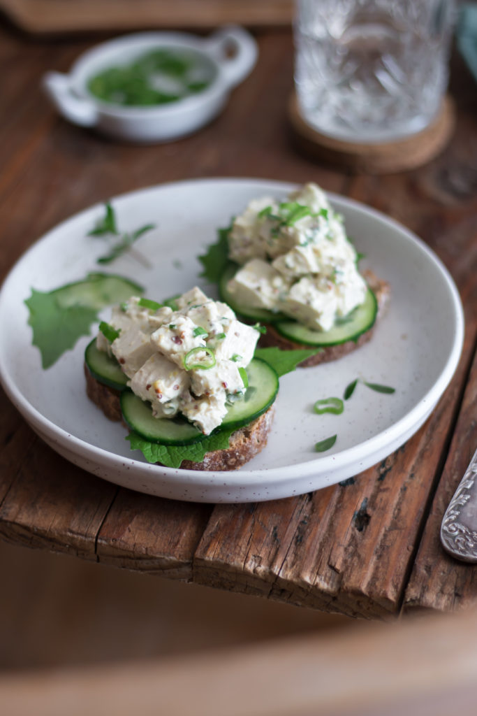 Salade oeufs mayo vegan