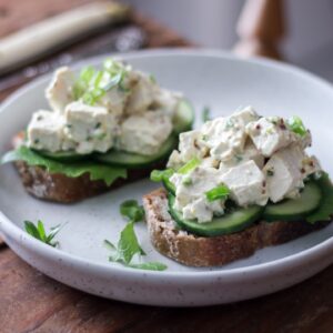 Salade oeufs mayo vegan