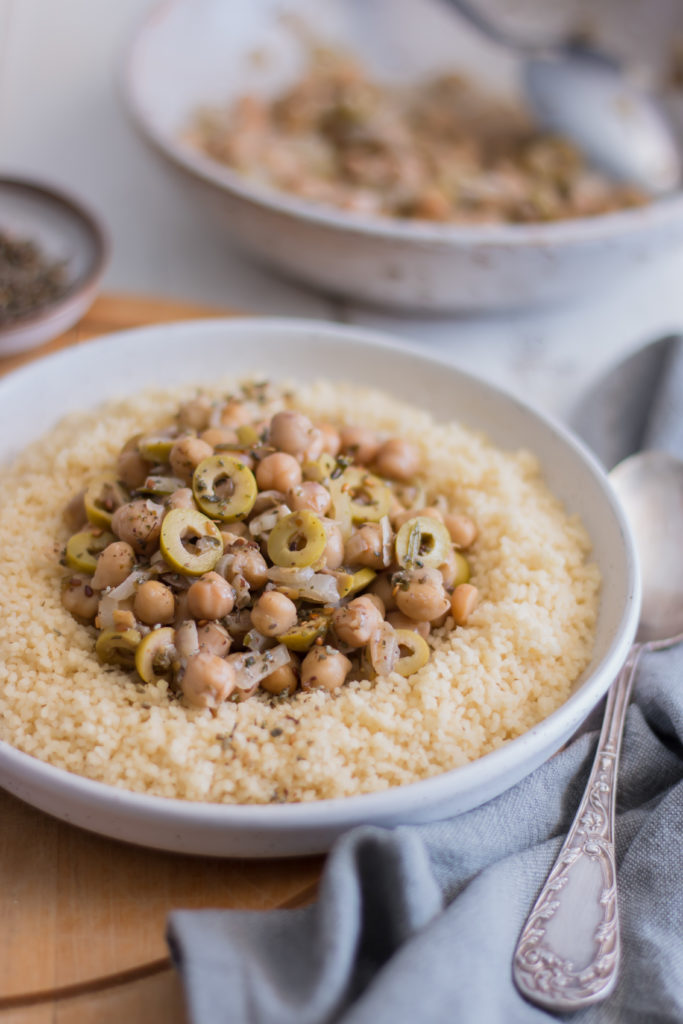 Semoule pois chiches citron zaatar