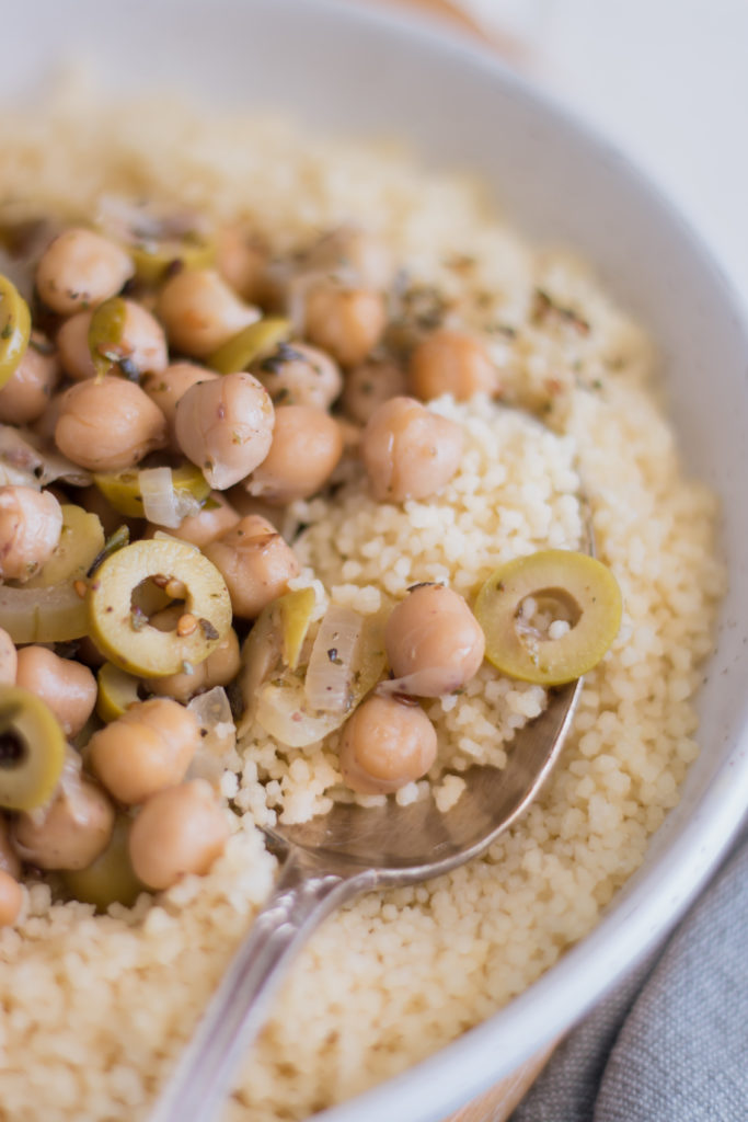 Semoule pois chiches citron zaatar