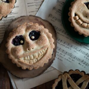 Tarte visage d'Halloween