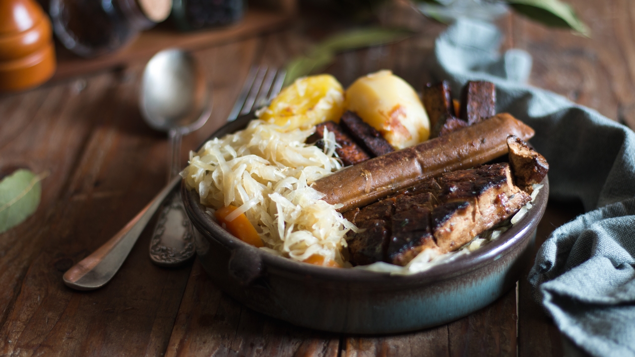 Choucroute garnie vegan