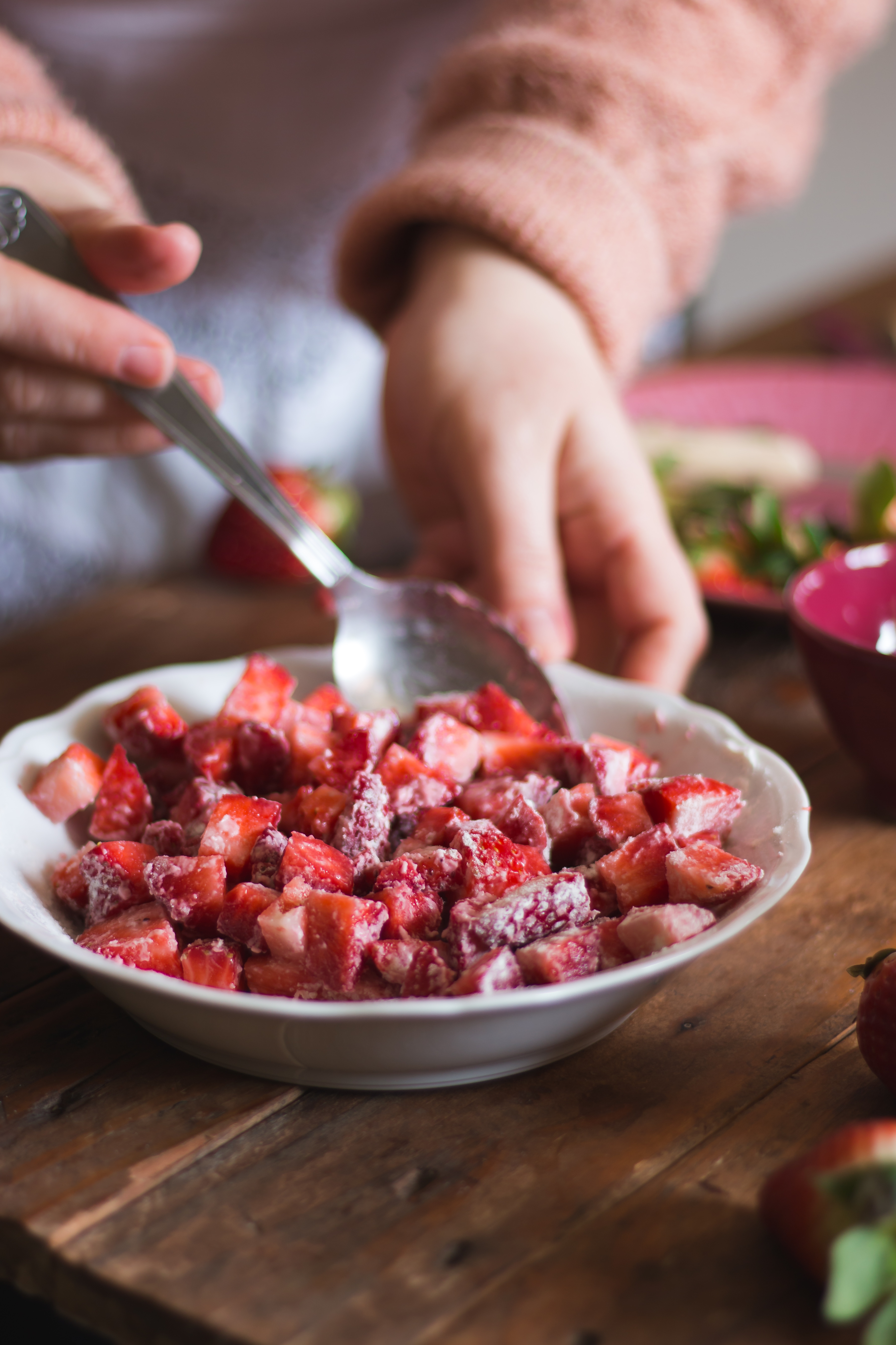Muffins fraise crumble