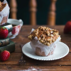 Muffins fraise crumble