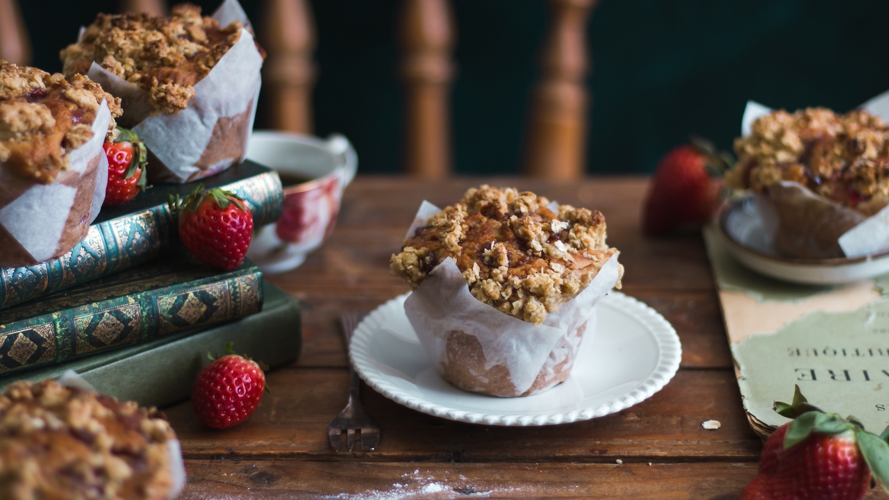Muffins fraise crumble