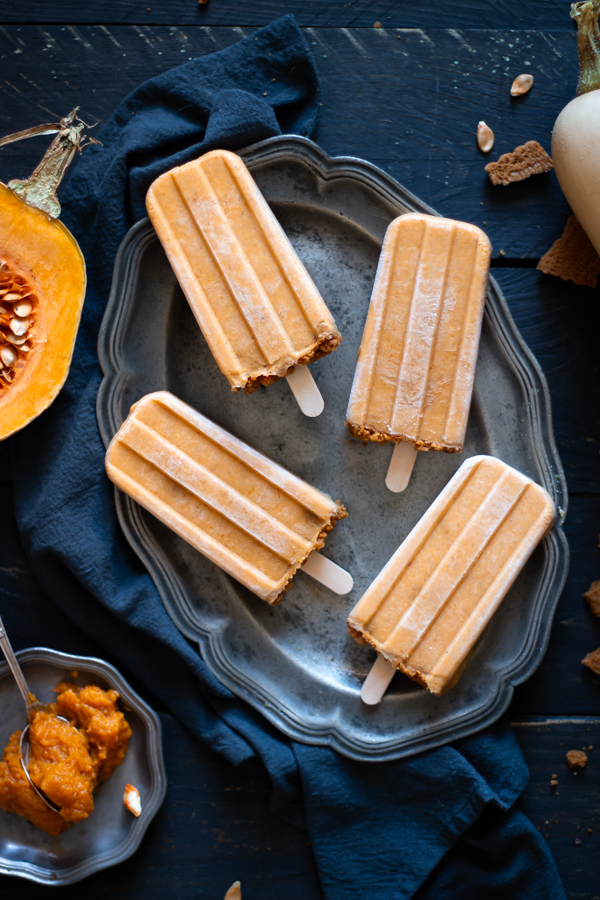 Pumpkin pie popsicles