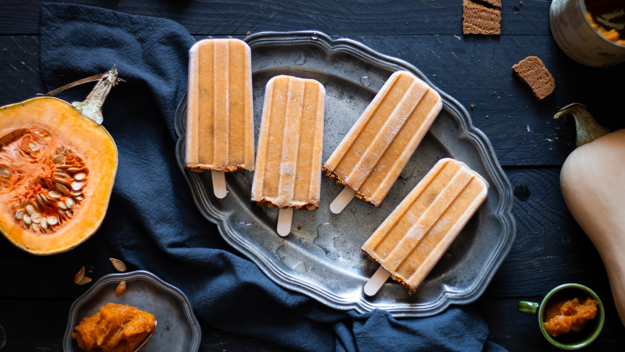 Pumpkin pie popsicles