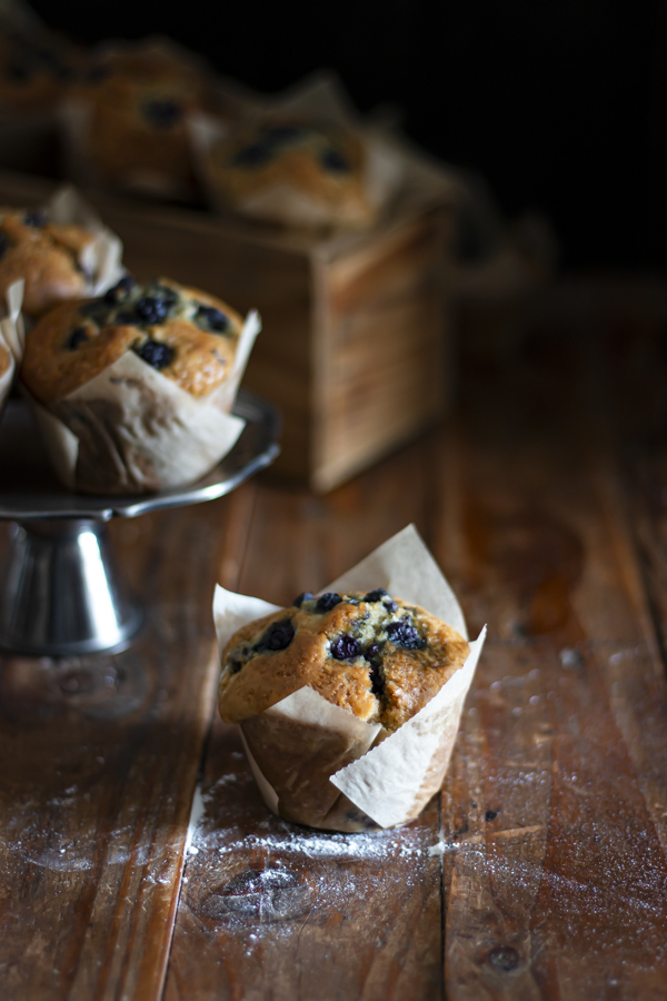Muffins aux myrtilles vegan