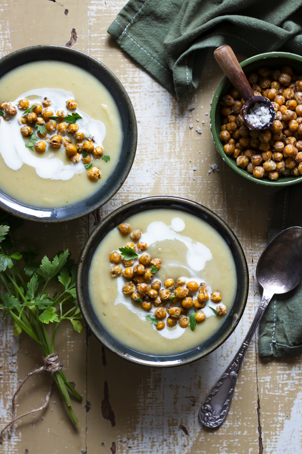 Soupe veloutée poireau pomme de terre