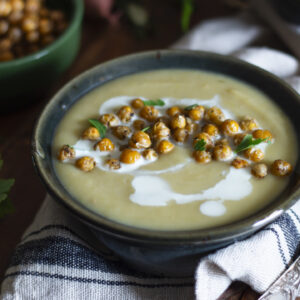 Soupe veloutée poireau pomme de terre
