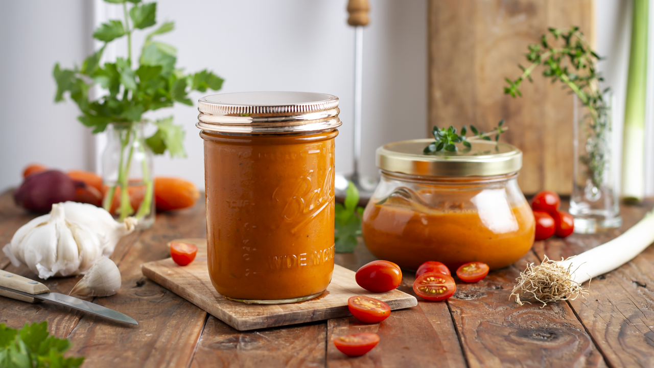 Sauce tomate aux légumes cachés