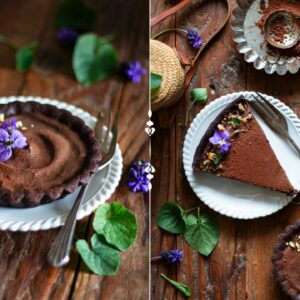 Tarte tout chocolat vegan