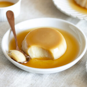 Flan caramel vegan